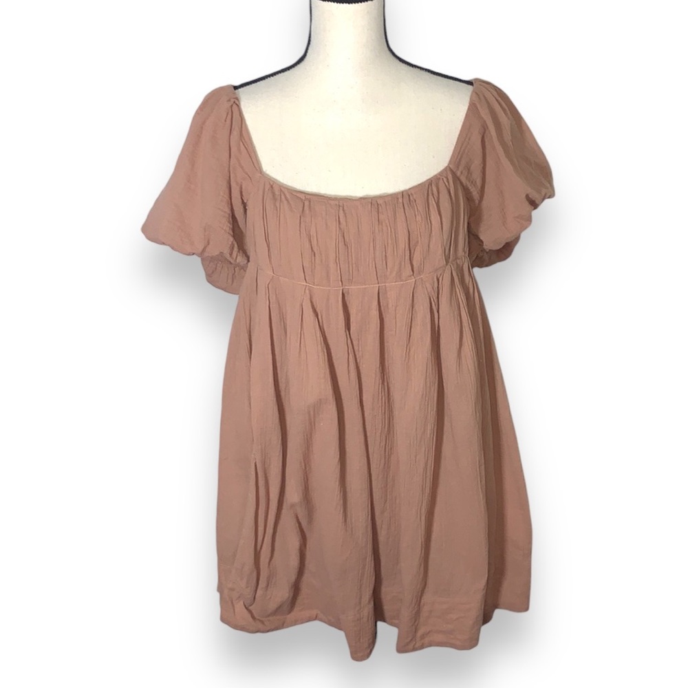 Free People Marina Mini Tan Dress Size Large